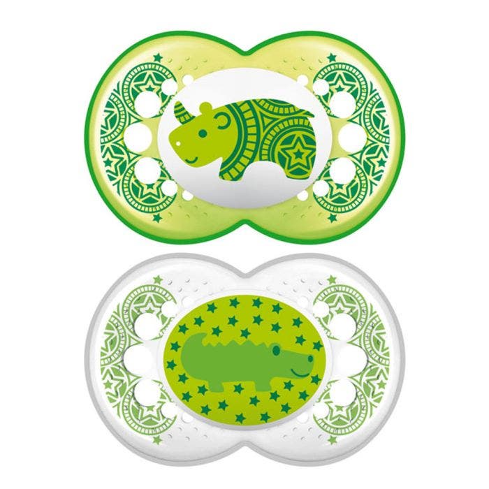 Sucettes Anatomiques Silicone 18 Mois Et Plus X2 Collection Animaux Mam