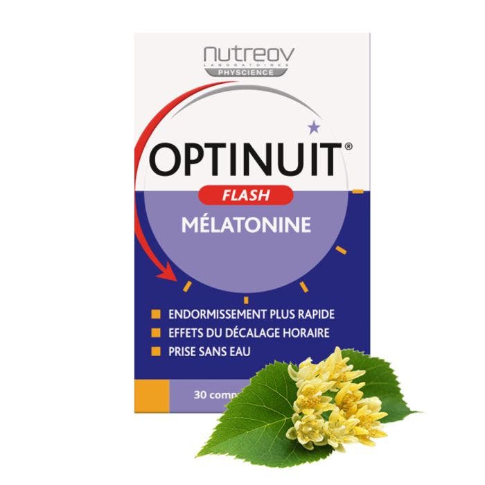 Flash Melatonine 30 Comprimes Optinuit Nutreov