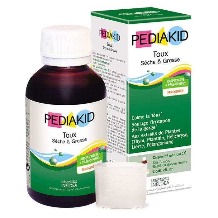 Sirop Toux Seche Et Grasse Gout Citron 125ml Pediakid