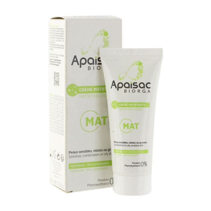 Creme Matifiante Hydratante 40ml Apaisac Biorga