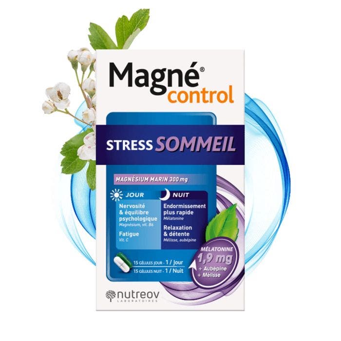 Stress Sommeil 30 Gelules Magne Control Nutreov
