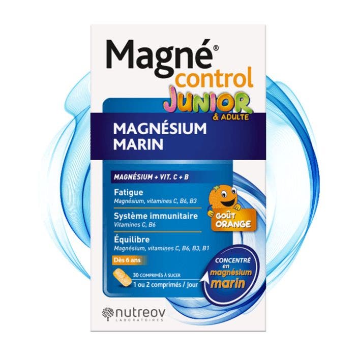 Magnesium Marin Junior 30 Comprimes Magne Control Nutreov
