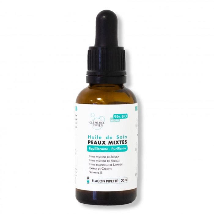 Huile De Soin Regulatrice Peaux Mixtes 30ml Clemence&Vivien