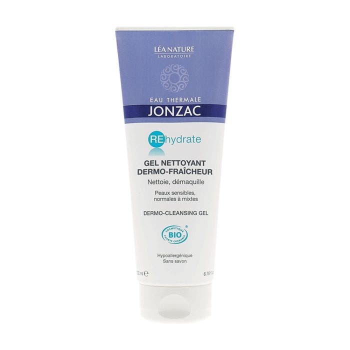 Gel Dermo Nettoyant Rehydrate 200ml Eau thermale Jonzac
