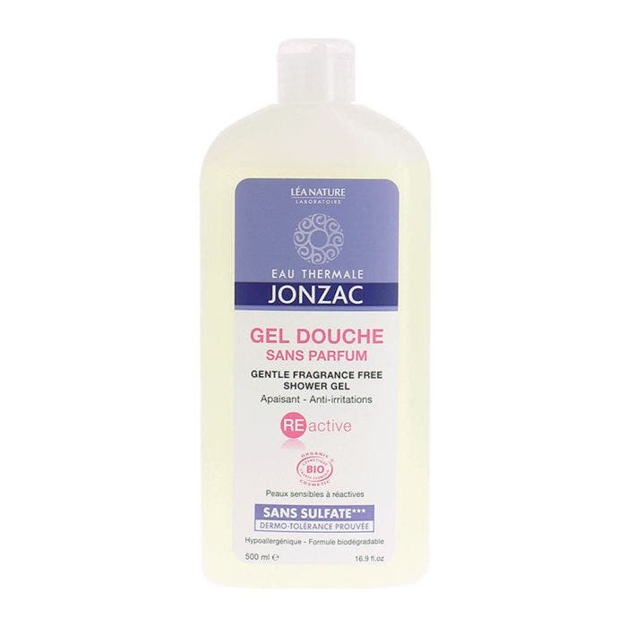 Gel Douche Sans Parfum Bio Reactive 500ml Eau thermale Jonzac Easypara