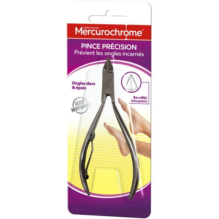 Pince Precision Previent Les Ongles Incarnes Mercurochrome