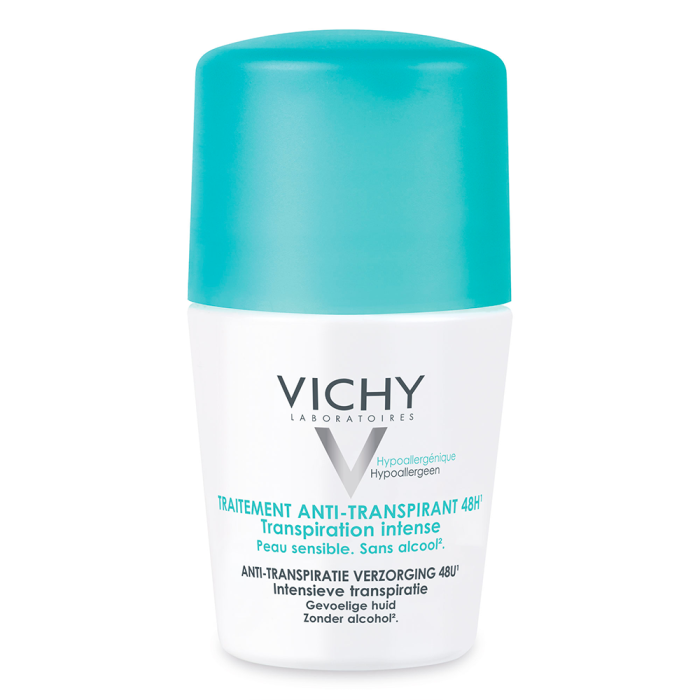 Anti Transpirant Efficace 48h Transpiration Intense 50ml Déodorant Peaux Sensibles Vichy