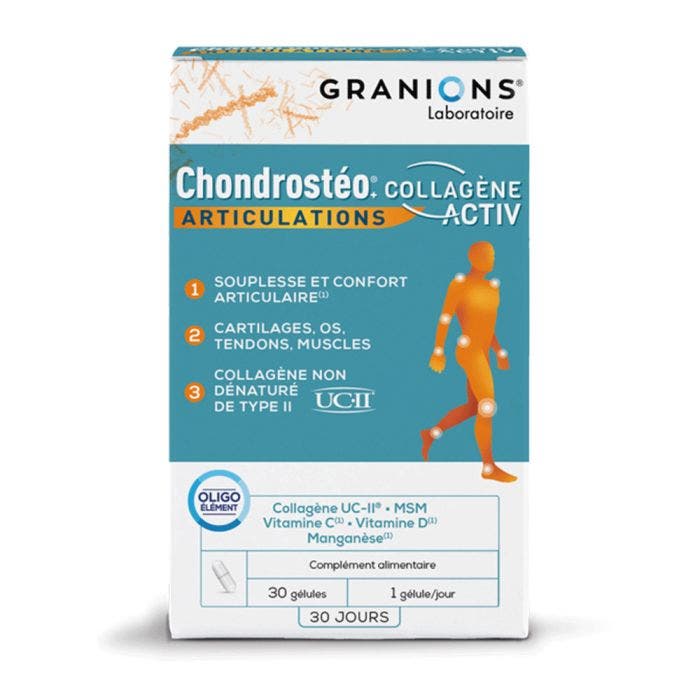 Articulations 30 Gelules Chondrosteo+ Collagene Activ Granions