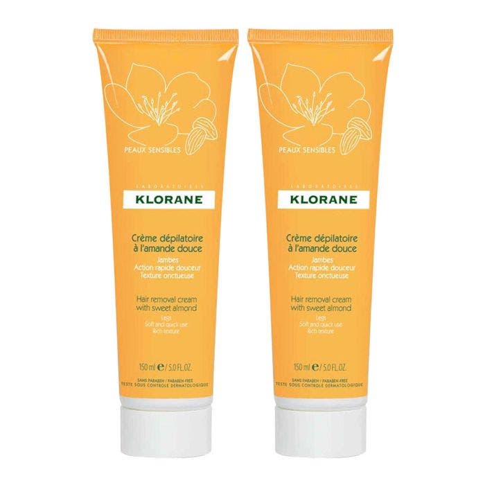 Creme Depilatoire 2x150ml Amande Douce Klorane