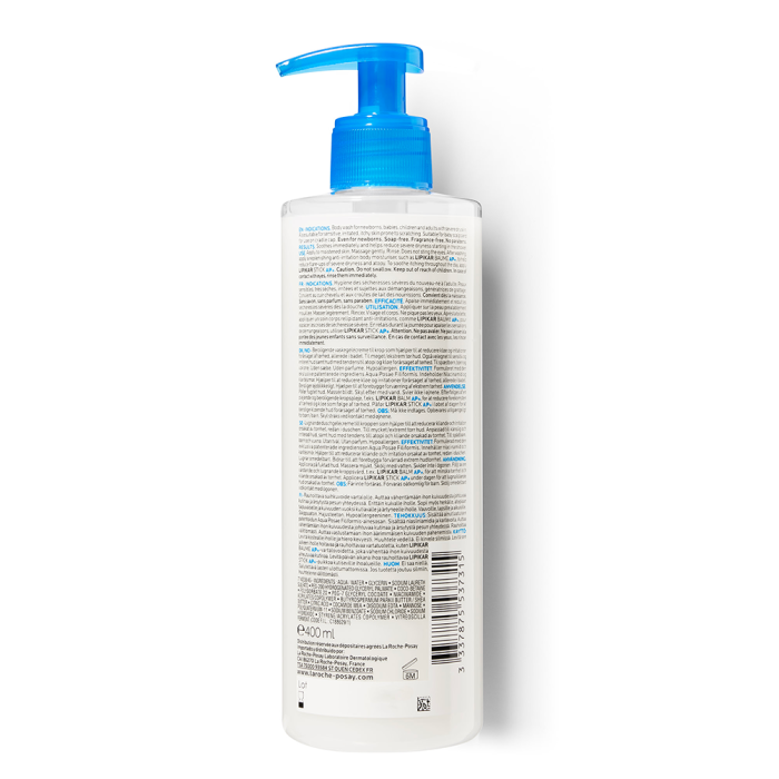 CREME LAVANTE RELIPIDANTE 400ML LIPIKAR SYNDET AP+ LA ROCHE-POSAY