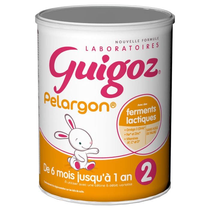 Lait En Poudre 2 780g Pelargon De 6 à 12 Mois Guigoz