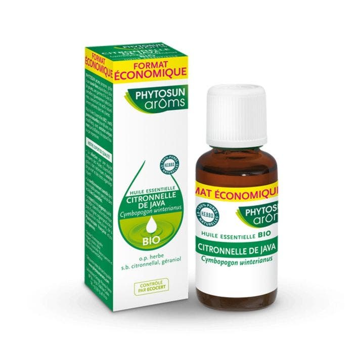 Huile Essentielle Citronnelle De Java Bio Aroms 10ml Phytosun Aroms