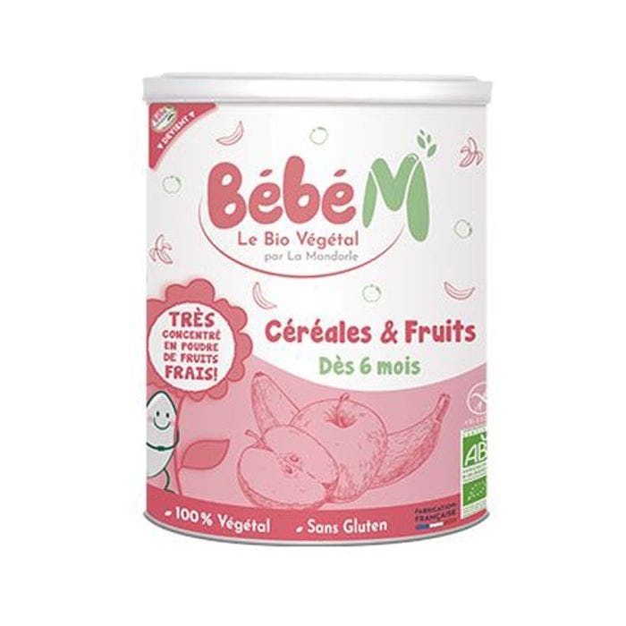 Céréales et Fruits Bio 400g Bébé M Dès 6 Mois La Mandorle