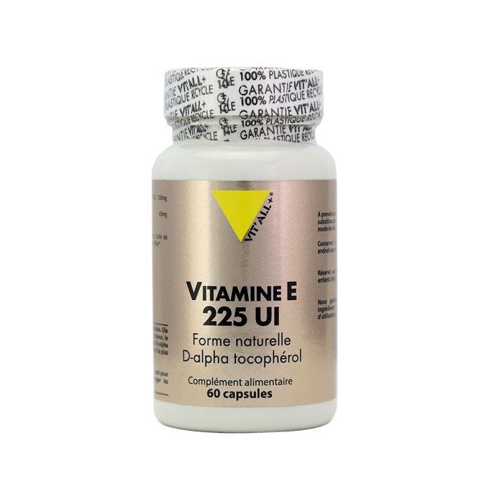 Vitamine E 225UI 60 capsules Vit'All+