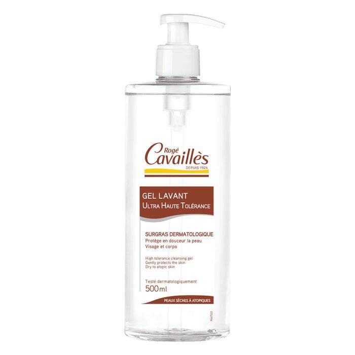 Gel Lavant Surgras 500ml Dermo-Uht Peaux Sensibles A Seches Rogé Cavaillès