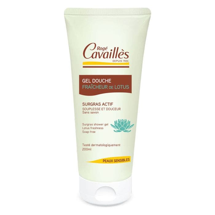 Gel Douche Extra-doux Fleur De Lotus 200ml Surgras Actif Rogé Cavaillès