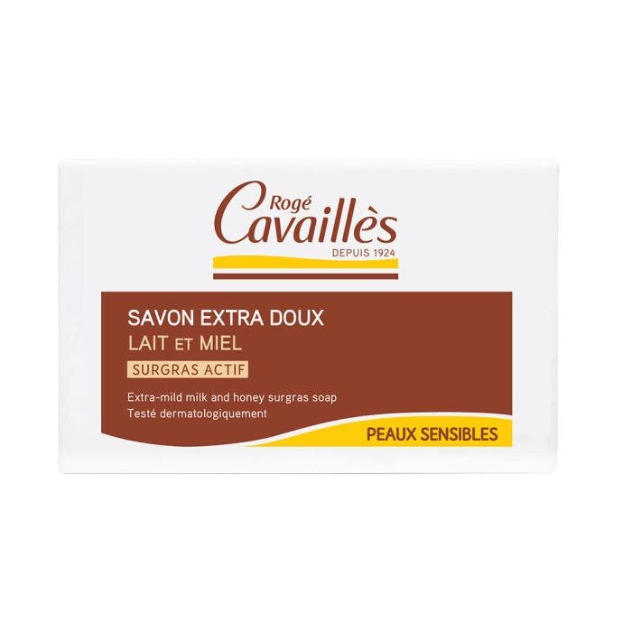 Savon Extra Doux Lait Miele 150g Surgras Actif Rogé Cavaillès