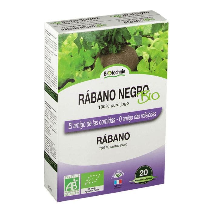 Radis Noir Confort Digestif 20 Ampoules Biotechnie