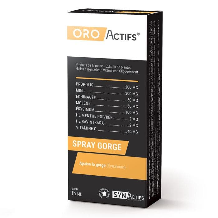 Spray Gorge Oroactifs 15ml Synactifs
