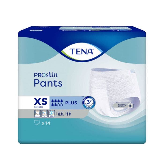 Culottes Absorbantes Fuites Urinaires X14 Proskin plus Pants Plus Taille XS Tena