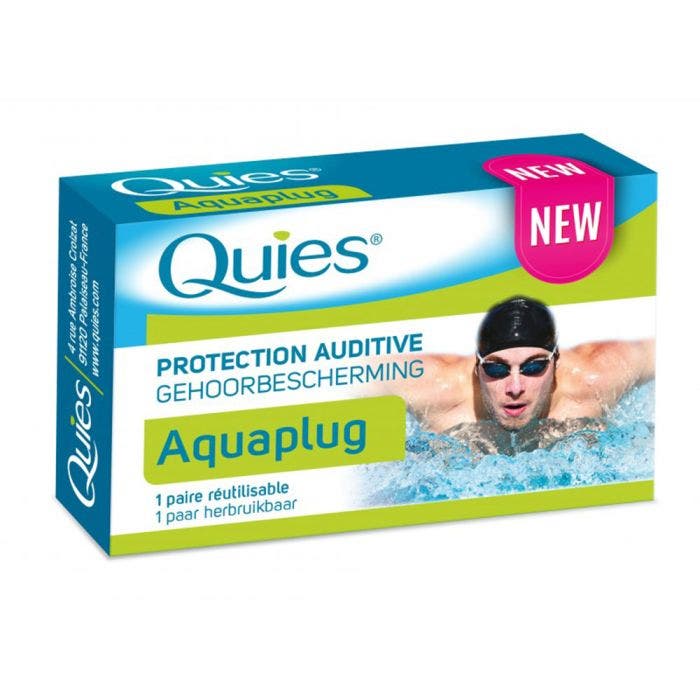 Protection Auditive Aquaplug 1 Paire Réutilisable Quies