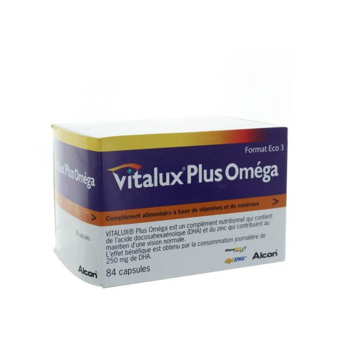 VITALUX PLUS OMEGA 84 CAPSULES