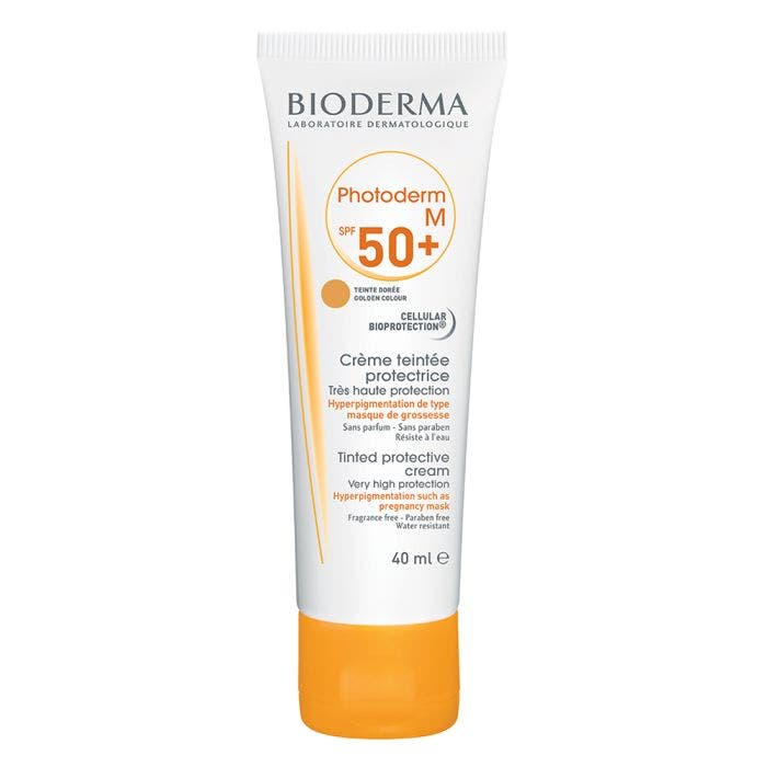 Crème teintée dorée SPF50 40ml Photoderm Peaux hyperpigmentées Bioderma