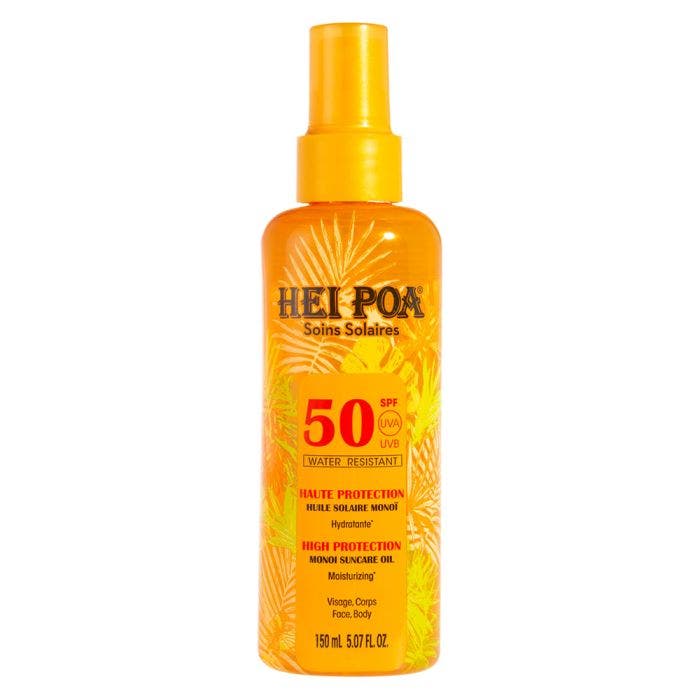 Huile Solaire Monoi Parfum Tiare Spf50 150ml Hei Poa