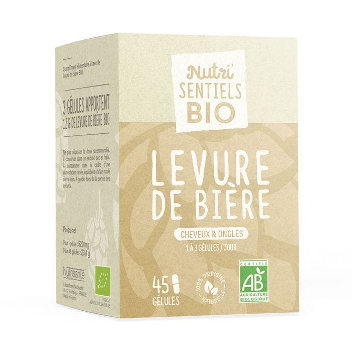 Levure de Bière Bio 45 gélules Cheveux & Ongles Nutrisante