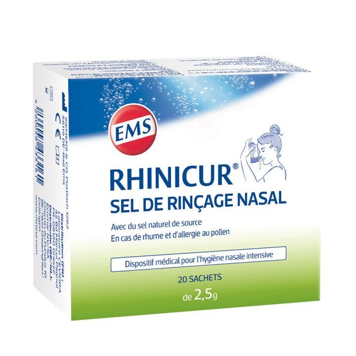 Sel De Rincage Nasal X20 Sachets de 2,5g Rhinicur