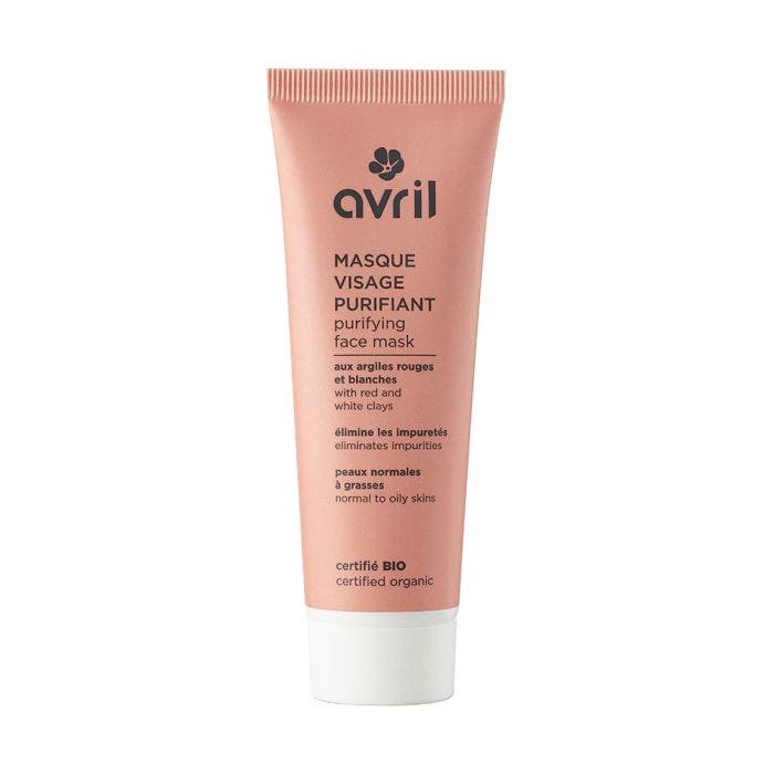 Masque purifiant aux argiles rouges et blanches bio 50ml Peaux normales a mixtes Avril