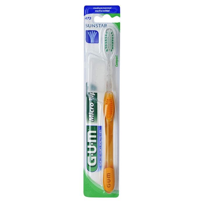 Brosse A Dents Medium Compact 473 Micro Tip Gum