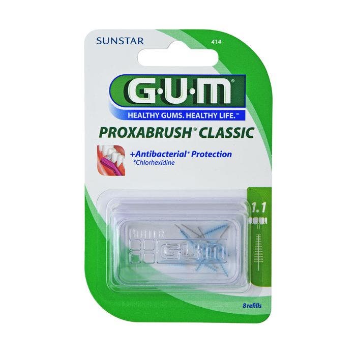 Recharges Brossettes Interdentaires 1.1mm X8 x8 Proxabrush Gum