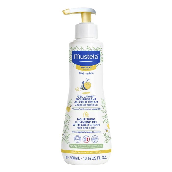 Gel Lavant Nourrissant Au Cold Cream Peaux Seches 300 ml Mustela