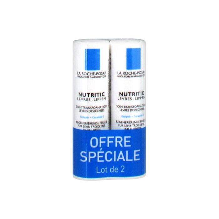 Stick Lèvres 2 x 4,7ML Nutritic Baumes Lèvres desséchées La Roche-Posay