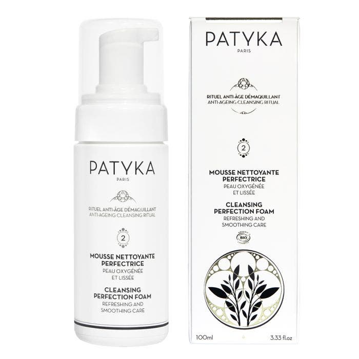 Mousse Nettoyante Perfectrice 100ml Rituel Anti-Âge Demaquillant Patyka
