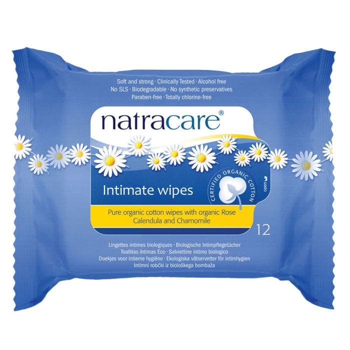 Lingettes Intimes Bio 12 Lingettes Par Paquet Natracare