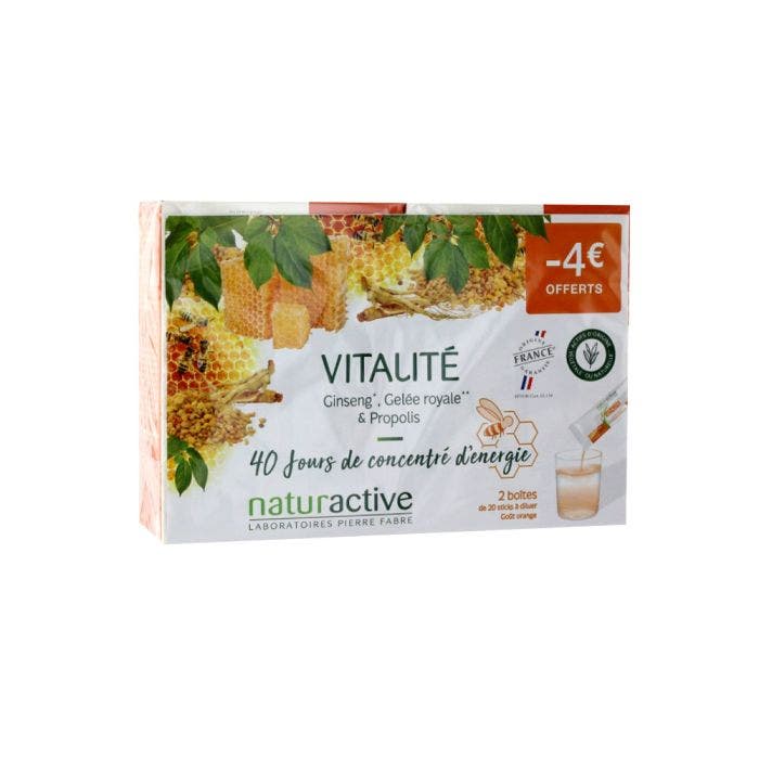 Vitalite 2x20 Sticks Gamme Fluide Naturactive