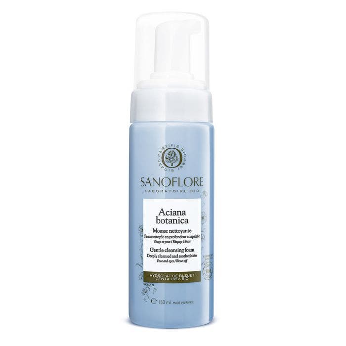 Mousse Nettoyante Visage Et Yeux Bio 150ml Aciana Botanica Sanoflore