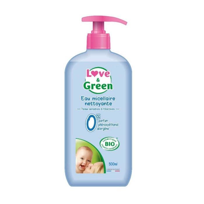 Eau micellaire nettoyante 500ml Pelle sensibile o reattiva Love&Green