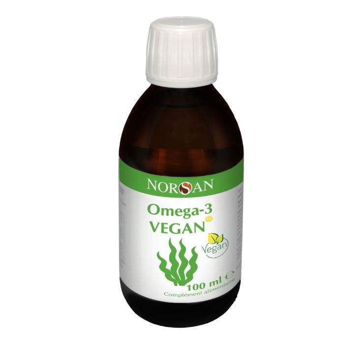 Omega 3 Vegan Huile D'algue 100ml Saveur Citron Norsan
