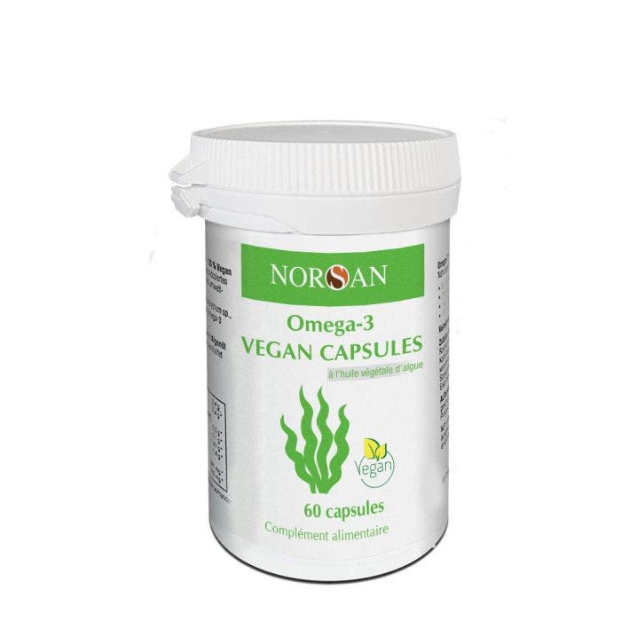 Oméga 3 Vegan 60 capsules Huile d'algue Norsan