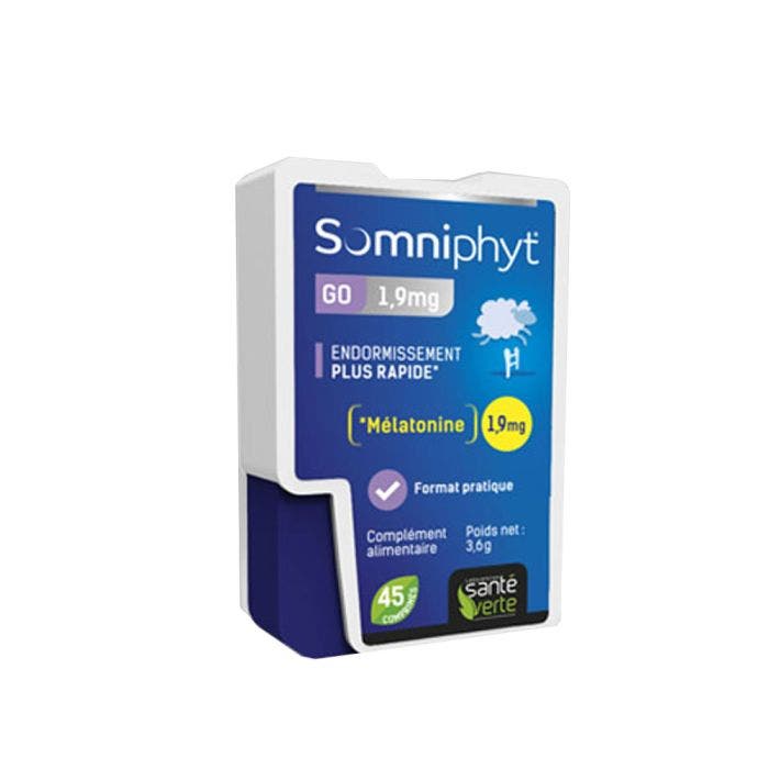 Go 45 Comprimes Mélatonine 1,9mg Sante Verte