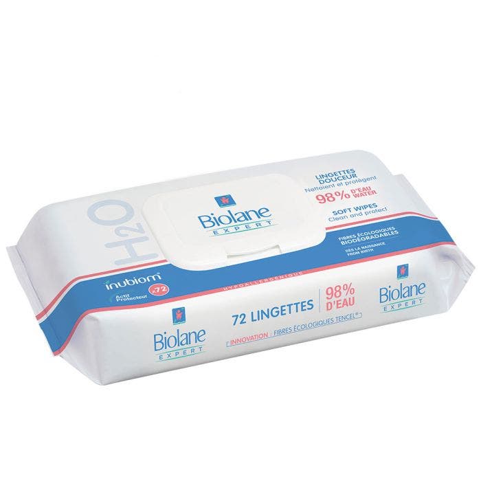 Lingettes Nettoyantes Douces Bebe X72 Lingettes Biolane