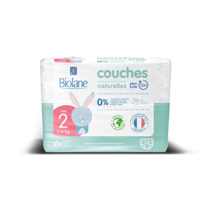 Couches Ecologiques X28 Taille 2 Biolane