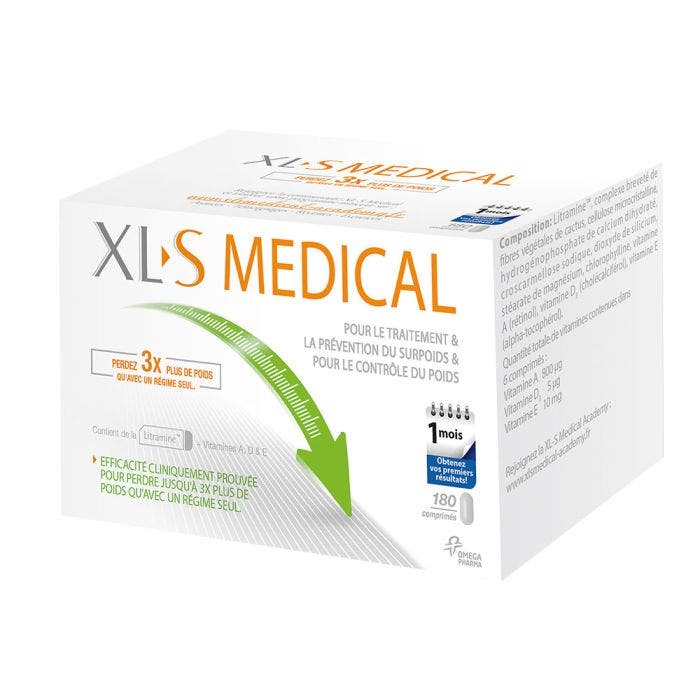 XL-S MEDICAL CAPTEUR DE GRAISSES 180 COMPRIMES