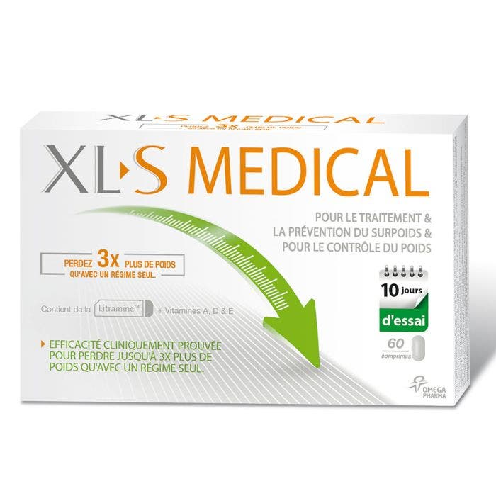 XL-S MEDICAL CAPTEUR DE GRAISSES 60 COMPRIMES