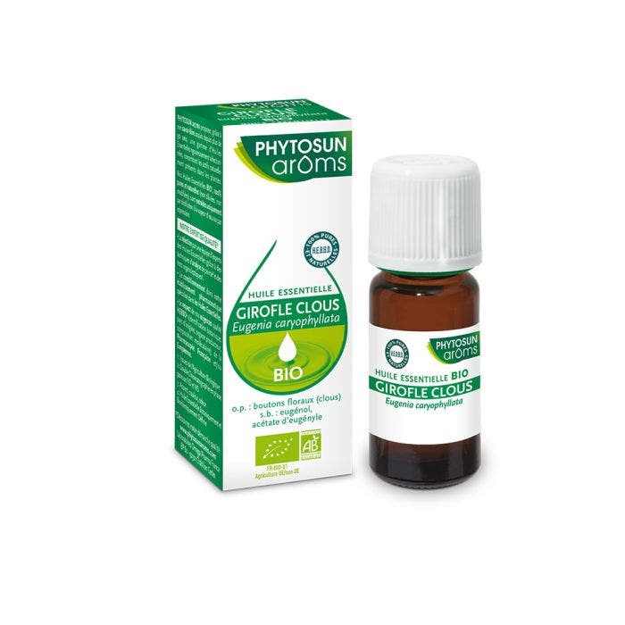 Huile Essentielle Girofle Clous Bio 10ml Phytosun Aroms