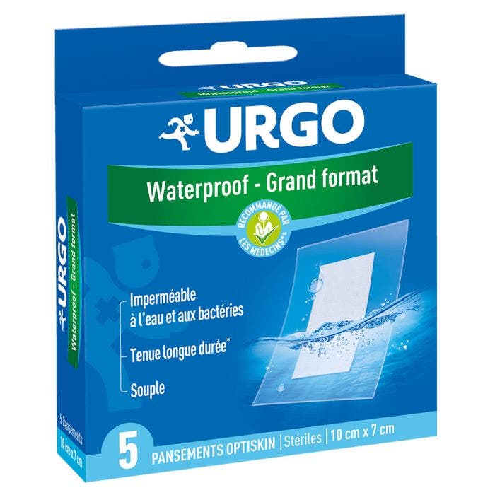 Pansements Optiskin Waterproof Grand Format x5 Urgo