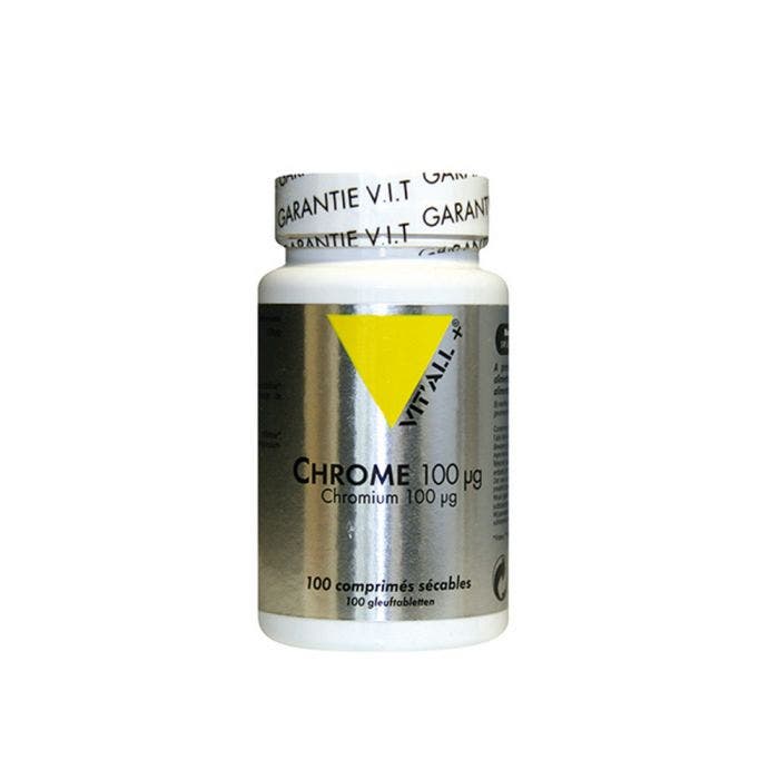 Chrome 100µg 100 Comprimés Vit'All+